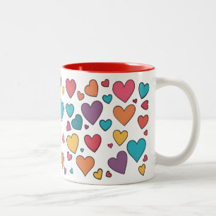 Sweet Hearts Valentine Two-Tone Mug