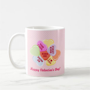 Sweet Hearts Valentines Candy Coffee Mug