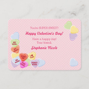 Sweet Hearts Valentines Candy Invitation