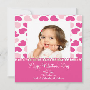 Sweet Hearts Valentine's Photo Card