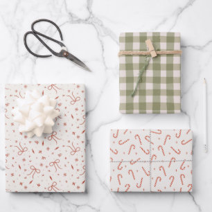 Sweet Holiday Charm Wrapping Paper Set