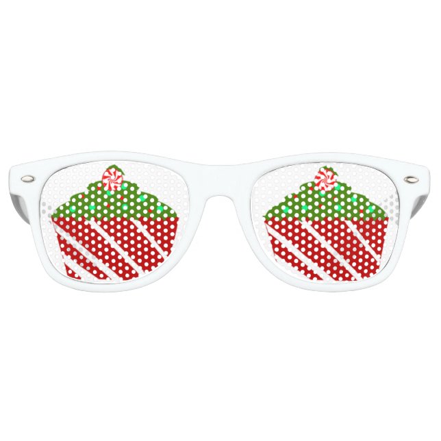sweet holiday cupcake retro sunglasses (Front)