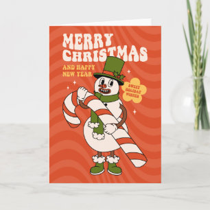 Sweet Holiday Wishes - A Candy Cane Christmas Card