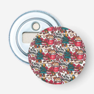 Sweet Holiday Wishes - cute merry christmas Bottle Opener