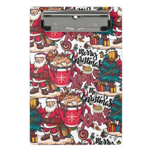 Sweet Holiday Wishes - cute merry christmas Mini Clipboard
