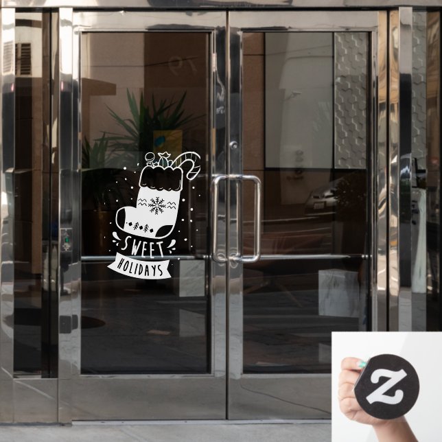 Sweet Holidays Christmas Full Stocking White  (Office Door)