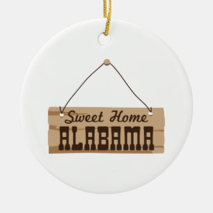 Sweet Home Alabama Ceramic Ornament