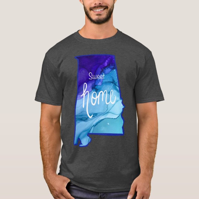 Sweet Home Alabama made from Original Alcohol Ink  T-Shirt (Front)