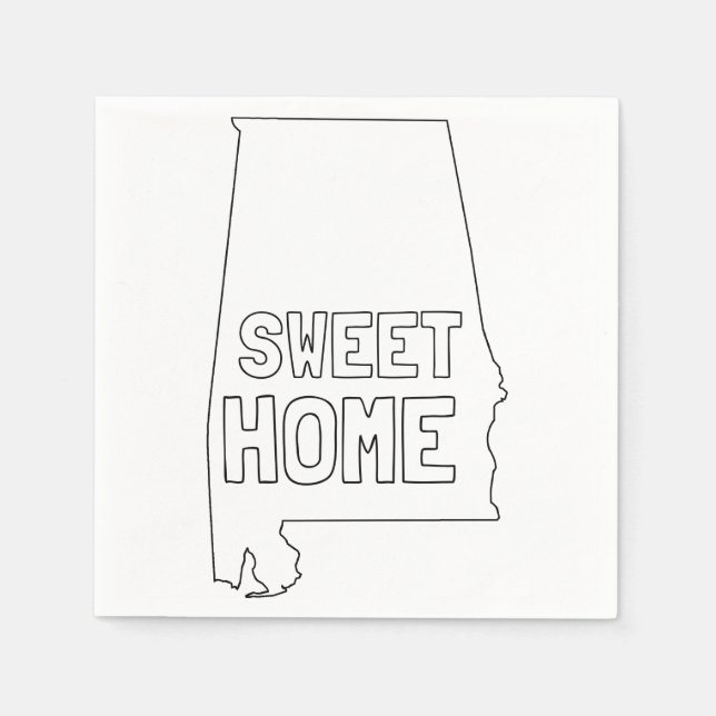 Sweet Home Alabama Napkin (Front)