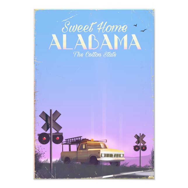 "Sweet home" Alabama Travel poster (Front)