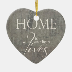 sweet home ceramic tree decoration