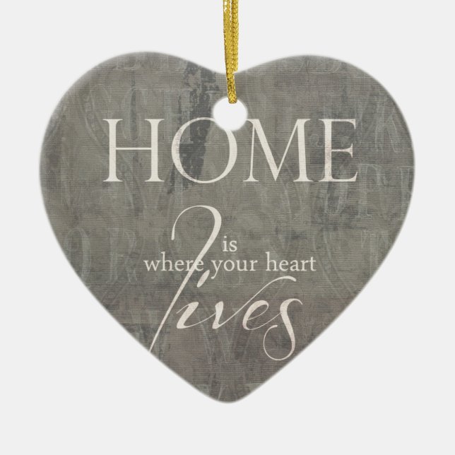 sweet home ceramic tree decoration (Front)