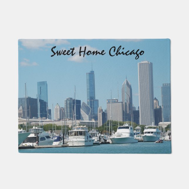 sweet home chicago doormat (Front)