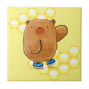 Sweet Honey Bear Ceramic Tile