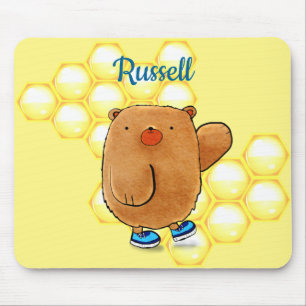 Sweet Honey Bear Mouse Pad