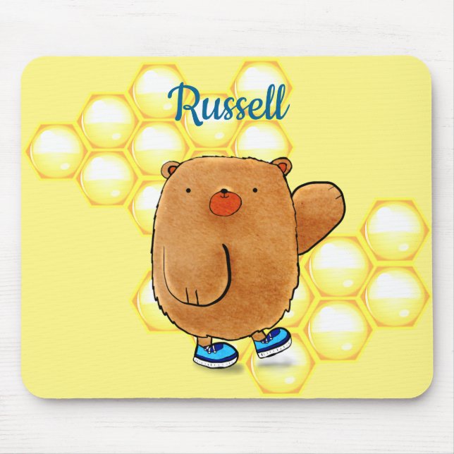 Sweet Honey Bear Mouse Pad (Front)