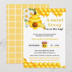 Sweet Honey Bee Baby Shower Invite