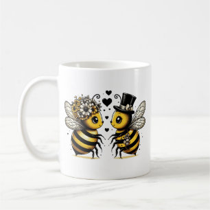 Sweet Honey Bee Valentine's Day Coffee Mug