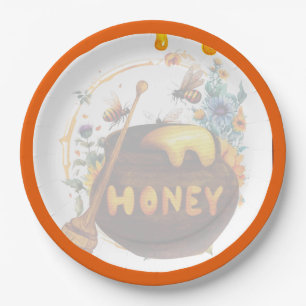 Sweet Honeybee Baby Shower  Paper Plate