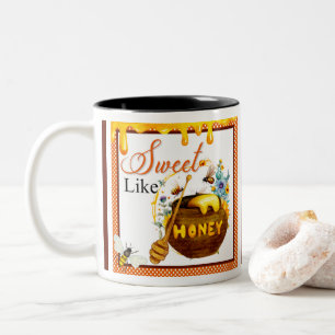 Sweet Honeybee Baby Shower Two-Tone Coffee Mug
