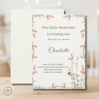 Sweet Honeybee Wildflower Girls First Birthday