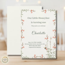 Sweet Honeybee Wildflower Girls First Birthday