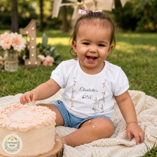 Sweet Honeybee Wildflower Girls First Birthday  Toddler T-Shirt