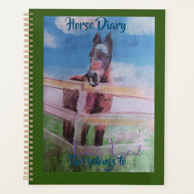 sweet horse diary planner (Front)