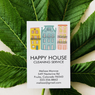 Sweet House Cleaning Home Services Janitorial Maid Business Card