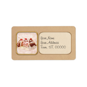 Sweet - Ice Cream - Banana split Label