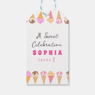 Sweet Ice Cream Party Gift Tags