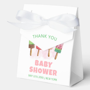 Sweet Ice Cream Popcicle Baby Shower  Favour Box