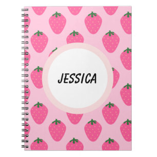 Sweet Inspiration : Personalised Strawberry Notebook