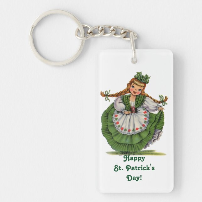 Sweet Irish Miss Key Ring (Front)