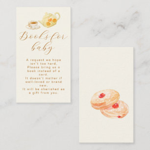 Sweet It´s Tea Time Baby Vintage Books For Baby Enclosure Card