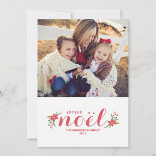 SWEET JOYEUX NOEL   HOLIDAY PHOTO CARD