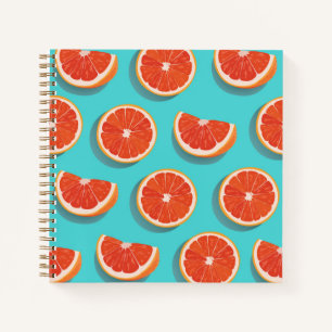Sweet Juicy Orange Pattern Notebook