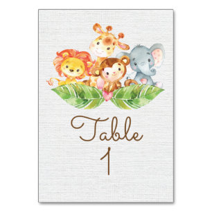 Sweet Jungle Table Card