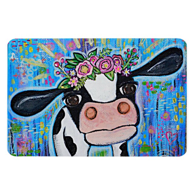 Sweet Katie Cow Magnet (Horizontal)