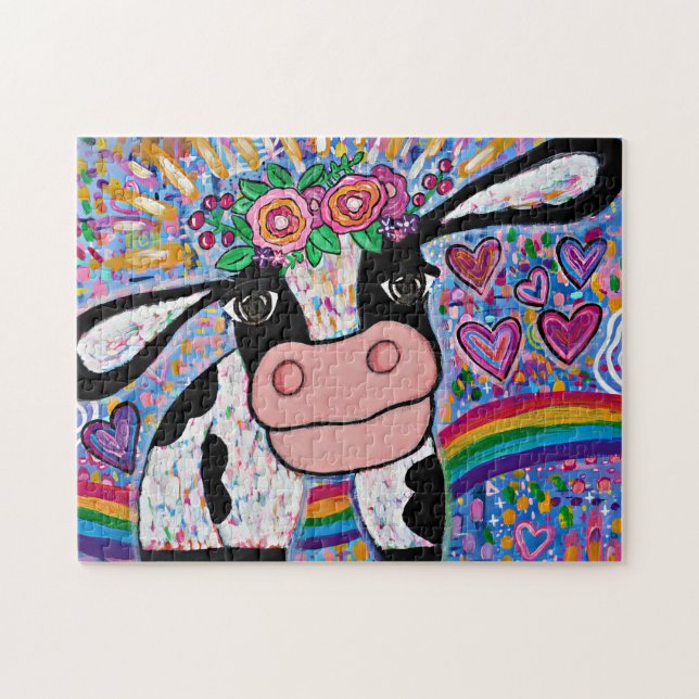 Sweet Katie Cow Puzzle 252 Piece (Horizontal)