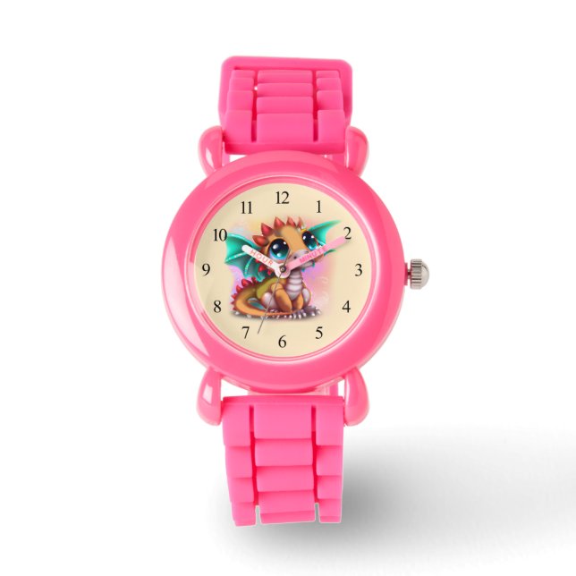 Sweet Kawaii Baby Dragon Watch (Front)