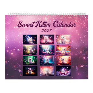 Sweet Kitten 2027 Year Magic Calendar