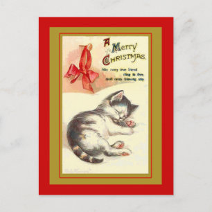 Sweet Kitten Vintage Christmas Cards
