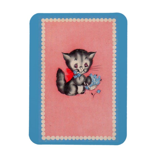 sweet kitty cat magnet (Vertical)