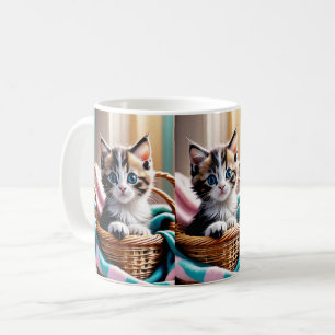 Sweet Kitty in a Basket – Cosy Moment Coffee Mug