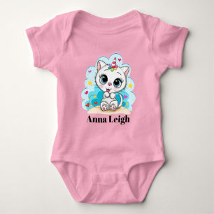 Sweet Kitty Unicorn ... Baby Bodysuit