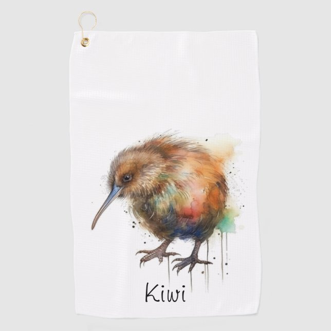 Sweet Kiwi, custom Golf Towel (Front)