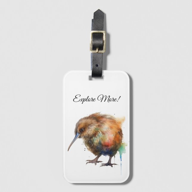 Sweet Kiwi, custom Luggage Tag (Front Vertical)