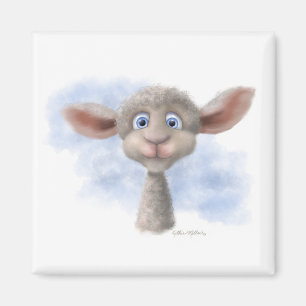 Sweet lamb Cartoon Magnet