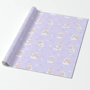 Sweet Lamb on Cloud Wrapping Paper